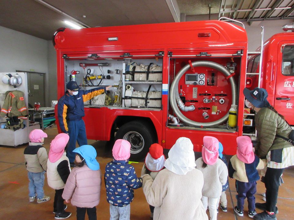 消防署にみんなで行ったよ！の画像