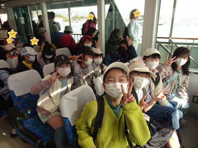 春の遠足（宮島へ～その1）の画像